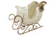 Sisal Glittering Lighted Christmas Sleigh Yard Art Decoration