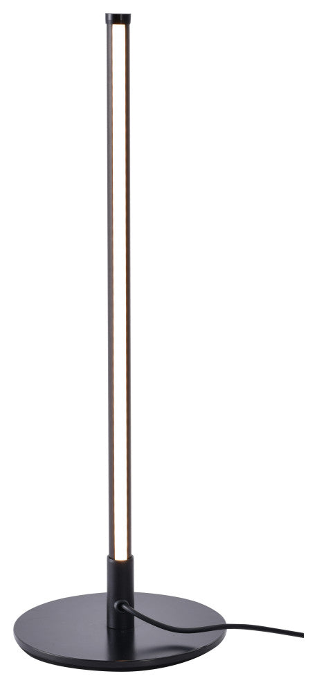 Bethel International DLS93T5B 1 Light LED Table Lamp, Black