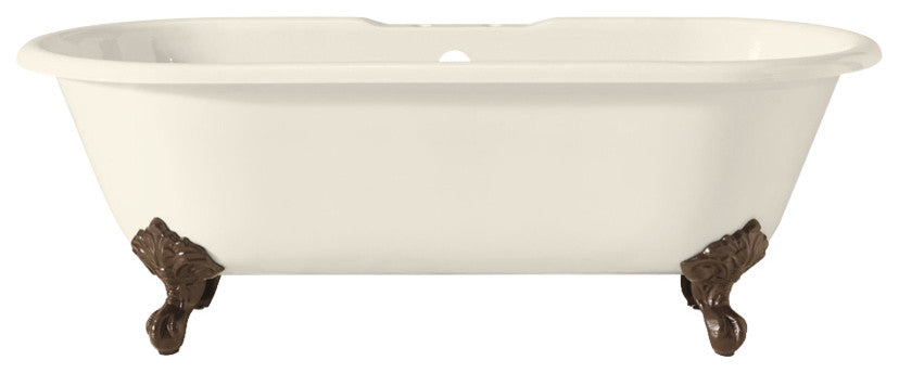 Cheviot Products Regal Cast Iron Bathtub With Faucet Holes