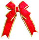 Vickerman L130412 12" Red-Gold Nylon Outdoor Christmas Bow