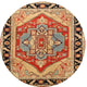 Ahgly Company Indoor Round Traditional Area Rugs, 4' Round