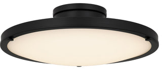 Donne LED Semi-Flush Mount in Matte Black