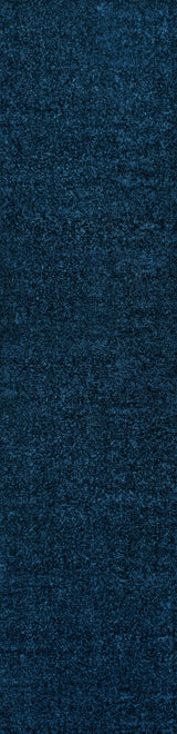 Haze Solid Low-Pile Navy 2 ft. x 12 ft. Runner Rug