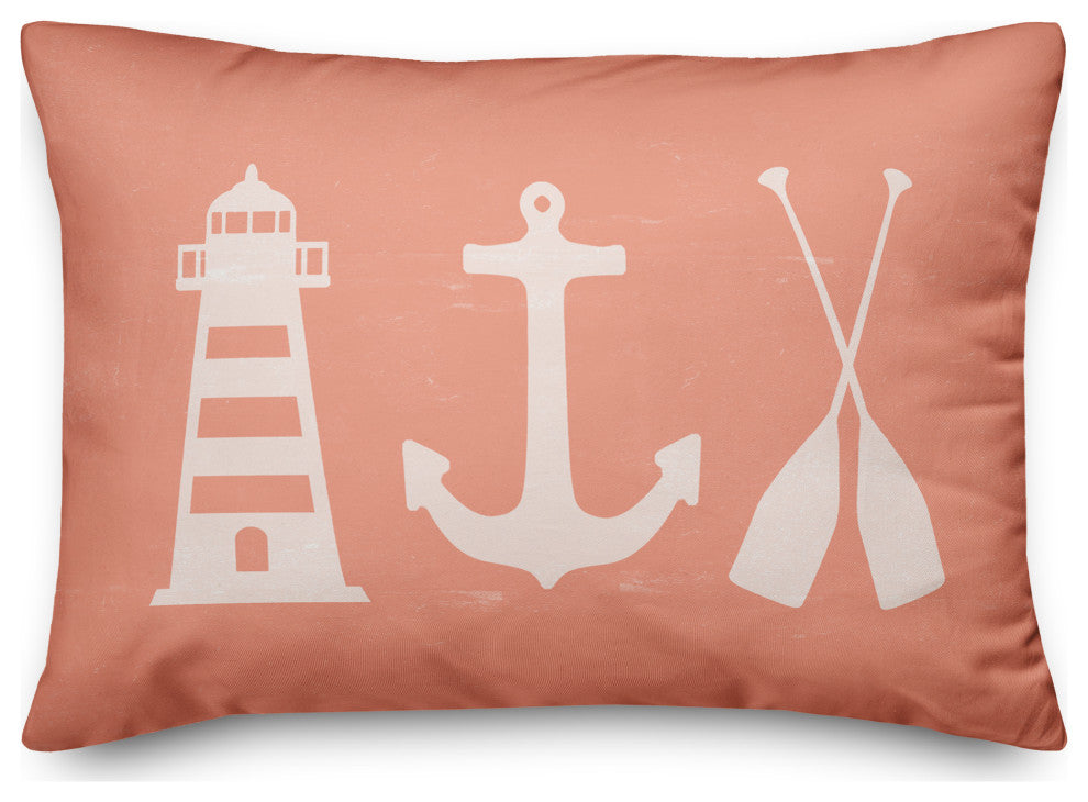 Coastal Icons Coral 14x20 Pillow