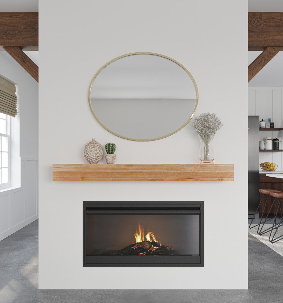 Weathered Beam Mantel, Maple, 48"