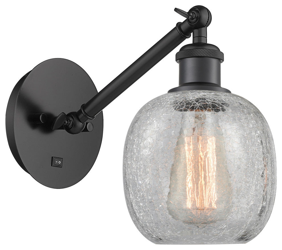 Innovations 317-1W-BK-G105-LED 1-Light Sconce, Matte Black