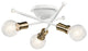 Kichler 43196WH Three Light Flush Mount, White Finish