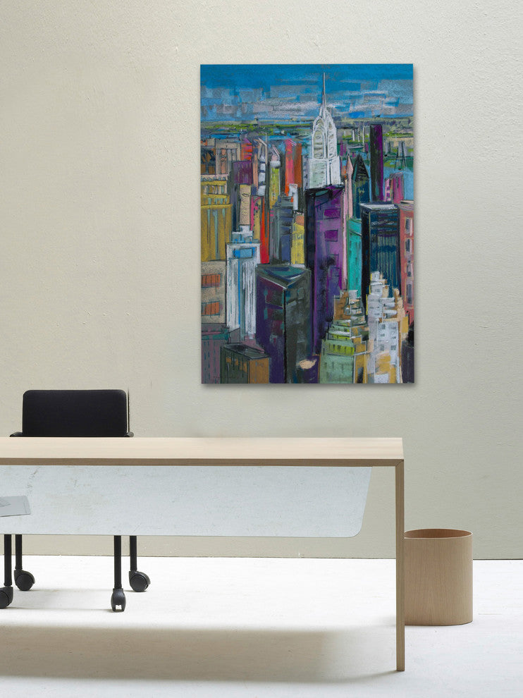 "Chrysler 7" Painting Print on Wrapped Canvas, 24x36