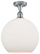 Innovations 516-1C-PC-G121-12-LED 1-Light Semi-Flush Mount, Polished Chrome