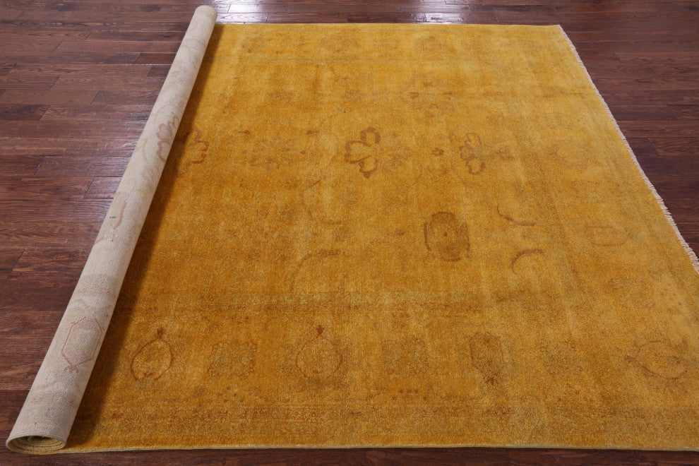 Overdyed Full Pile Hand Knotted Wool Rug 8' 0" X 9' 9" - WR1299