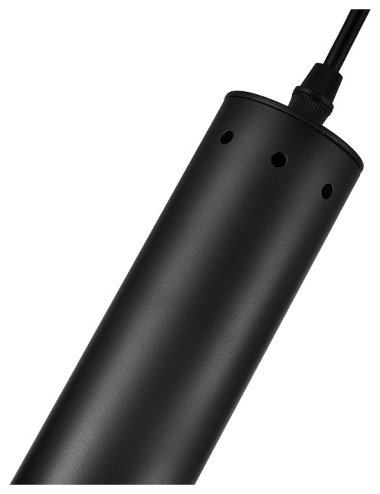 Anem 1 Light Down Mini Pendant With Matte Black & Satin Gold Finish