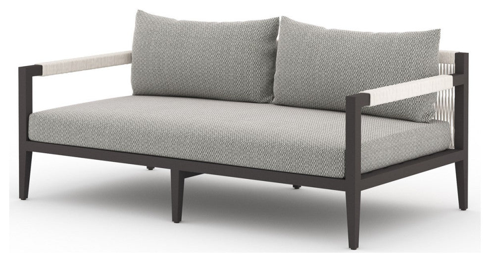 Sherwood Outdoor Sofa-63"-Bronze/Ash