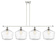 Innovations 516-4I-WPC-G654-12-LED 4-Light Island Light, White, Polished Chrome
