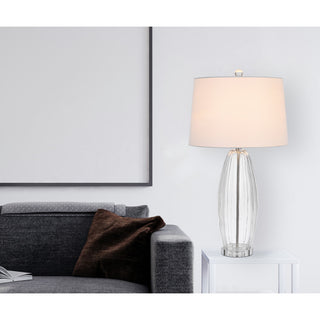 Raisio 30" Height Clear Glass Table Lamp