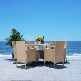 Safavieh Challe Dining Set, Beige / White