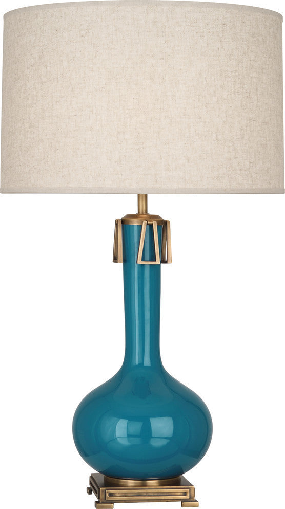 Athena Table Lamp, Peacock