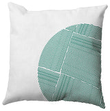 Big Circle Polyester Indoor Pillow, Kelly Green, 16"x16"