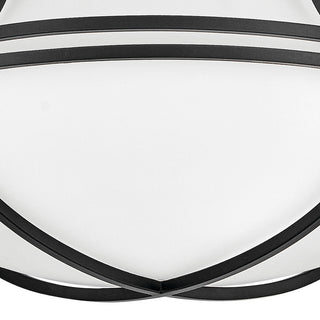 Hinkley Saddler Medium Flush Mount, Black