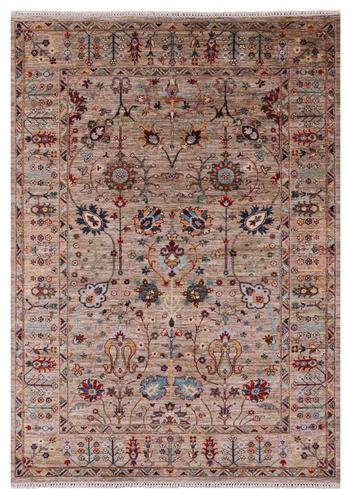 Persian Tabriz Handmade Wool Rug 5' 9" X 7' 11" - Q12780