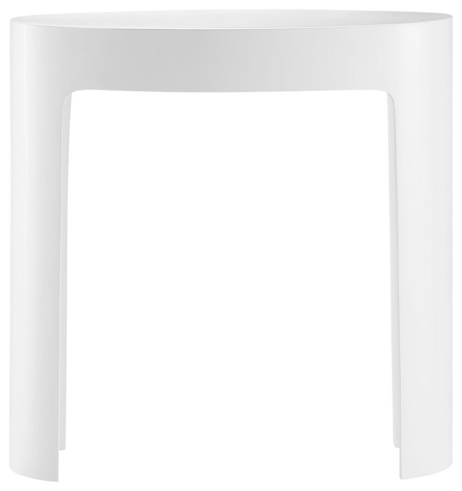 ALFI brand ABST66 White Matte Solid Surface Resin Bathroom/Shower Stool