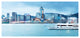 Hong Kong City at Night, Large Cityscape Canvas Art Print, 60"x28"