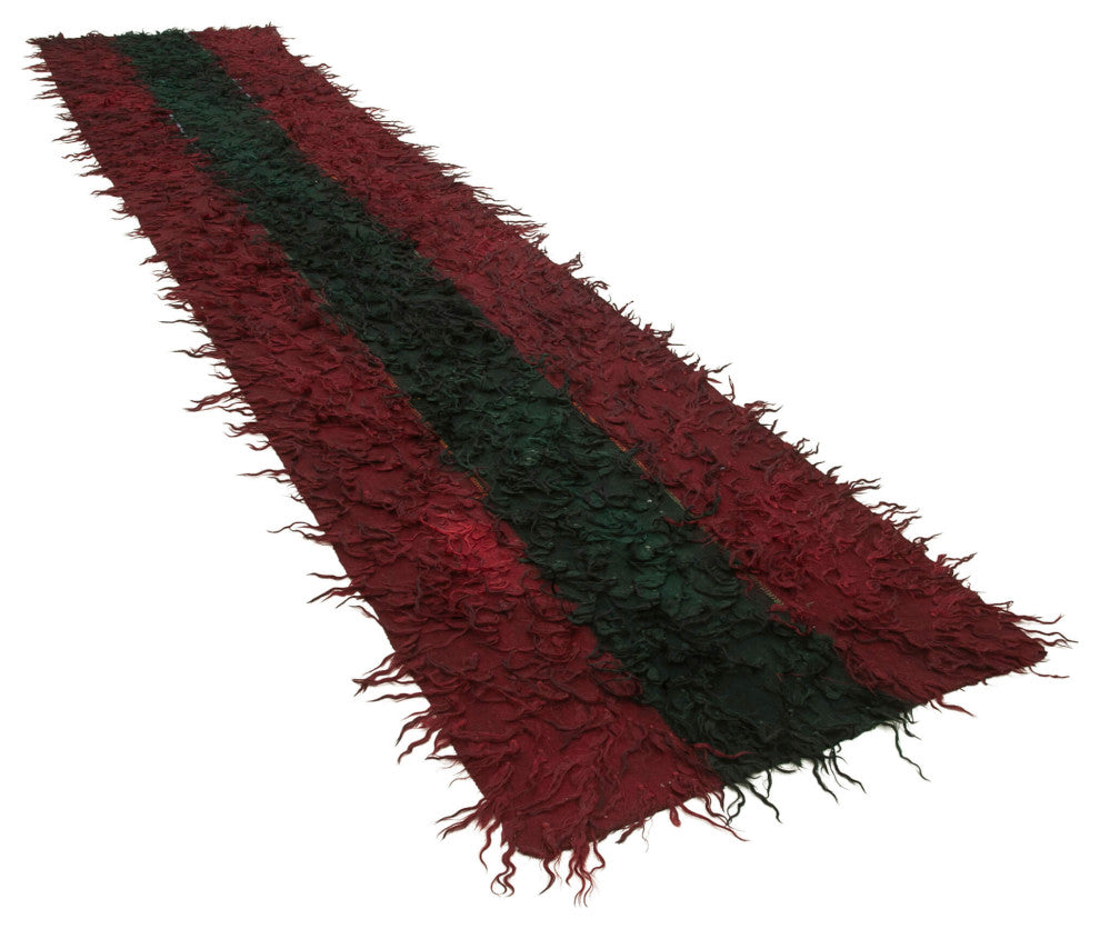 Rug N Carpet - Handmade Turkish 3' 5" x 16' 3" Unique Runner Kilim Rug