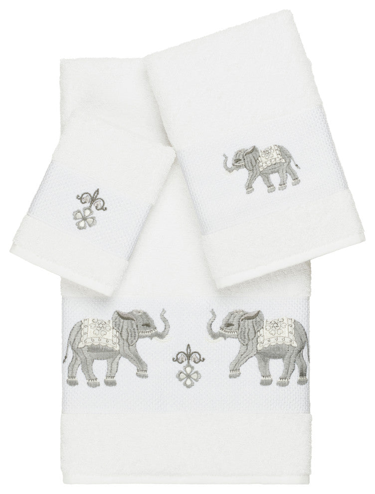 Quinn 3 Piece Embellished Towel Set