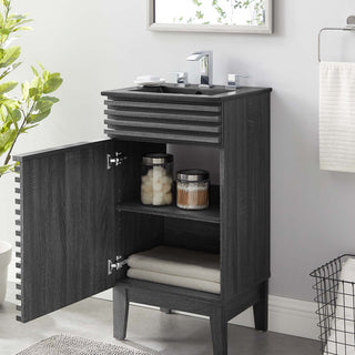 Render 18" Bathroom Vanity, Charcoal Black