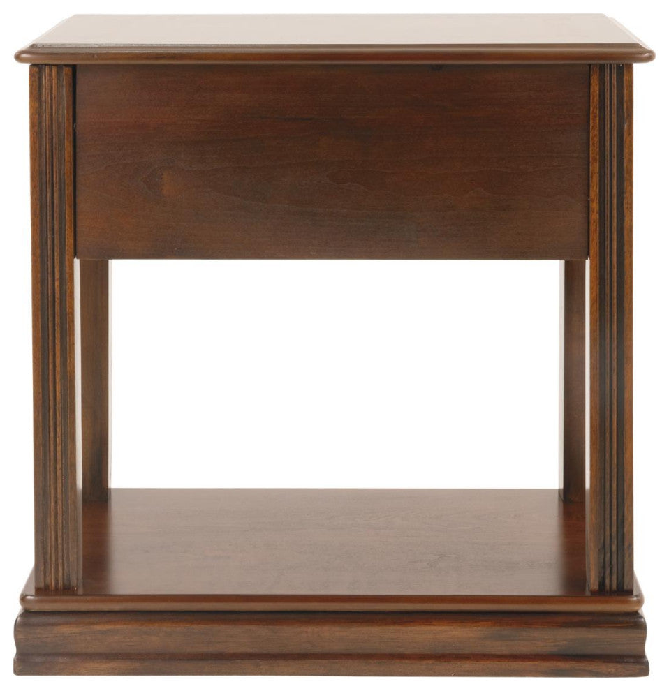 Breegin Contemporary Brown Chair Side End Table