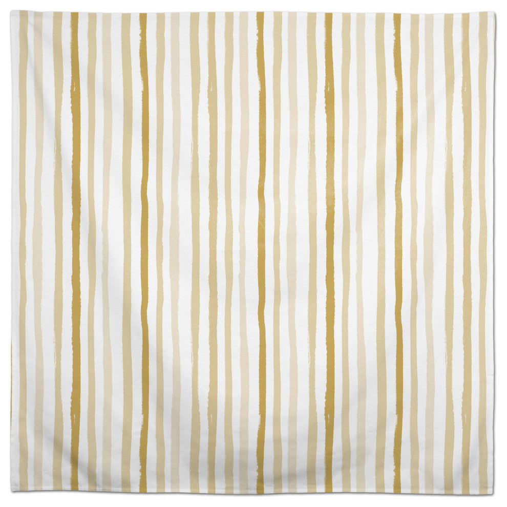 Vertical Strokes Yellow 2 58x58 Tablecloth