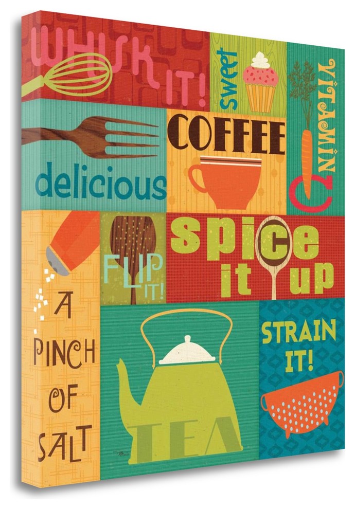 "Kitchen It I" By Pela Studio,Ready to Hang Giclee Print on Gallery Wrap Canvas