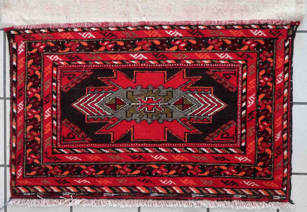 Handmade Vintage Persian Malayer Salt Bag 1.6'x2.6', 50cmx80cm 1960s