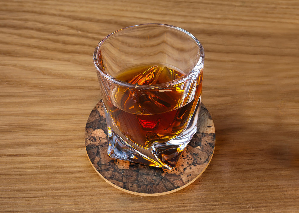Jelinek Cork Coasters, Set of 6, Midnight