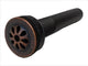 Oval 19" Copper Drop In Bathroom Sink Daisy Drain Included