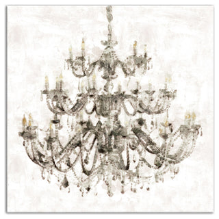 Opulent Chandelier Wall Art, 20"x20", Canvas