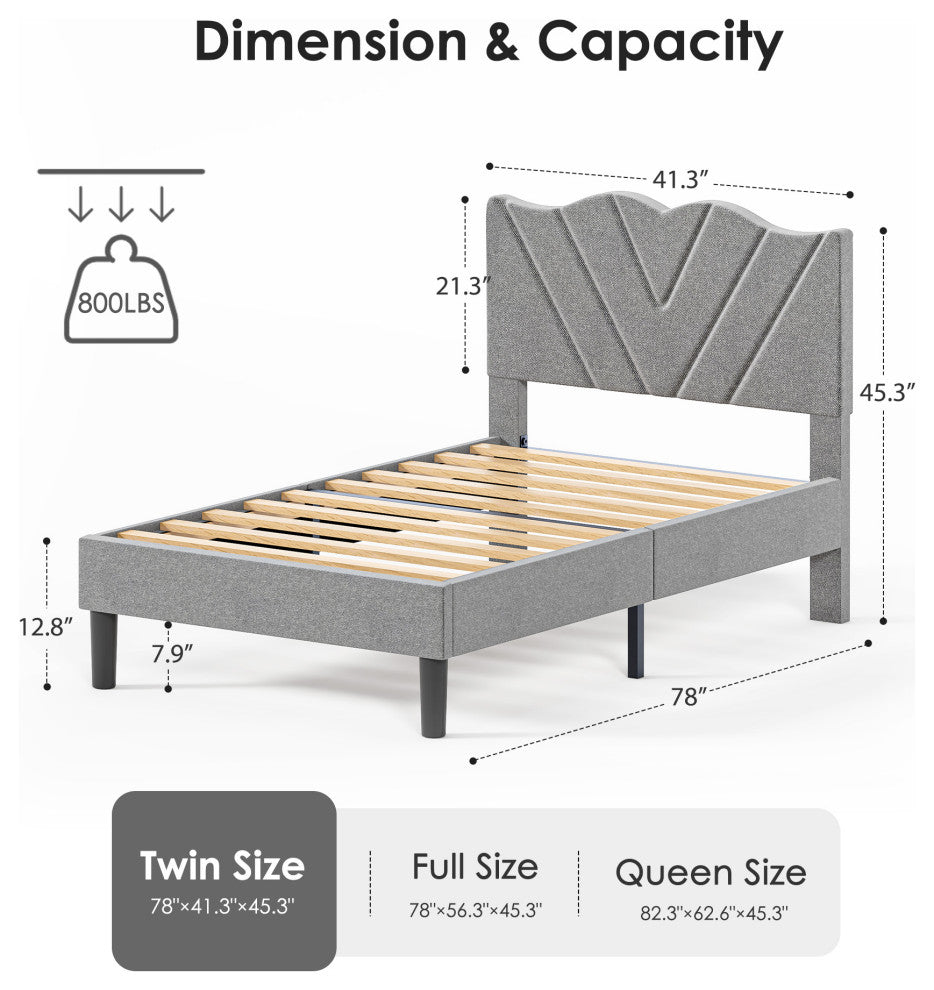 Gewnee Upholstered Platform Bed
