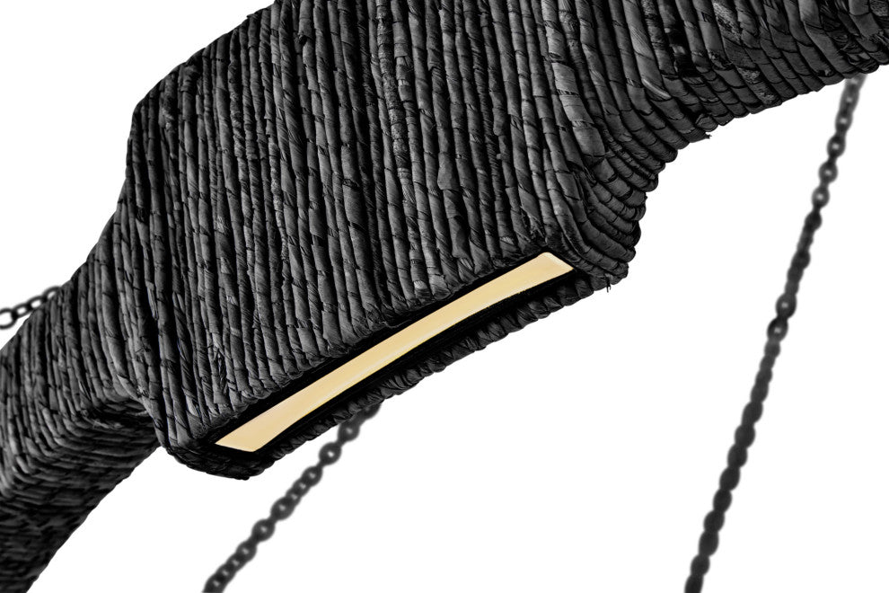 Hinkley Lighting 34108 Raffi 48"W Ring Chandelier - Carbon Black