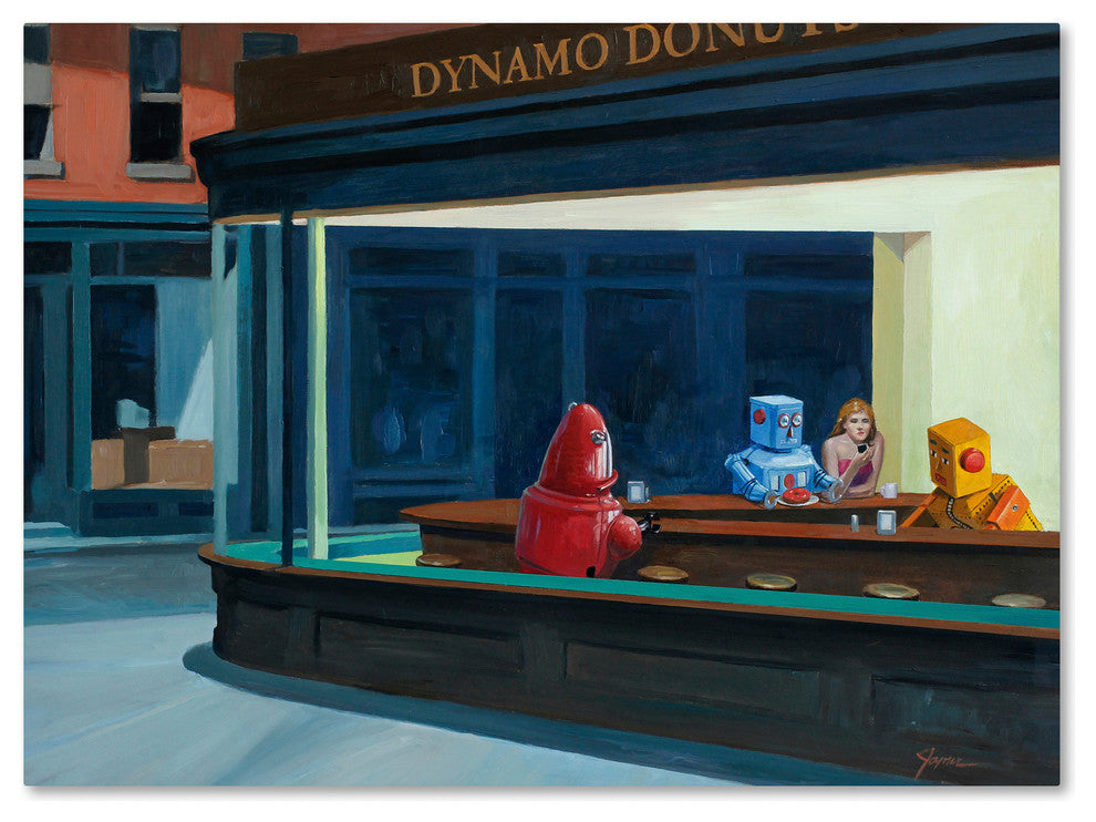 'Robohawks' Canvas Art by Eric Joyner