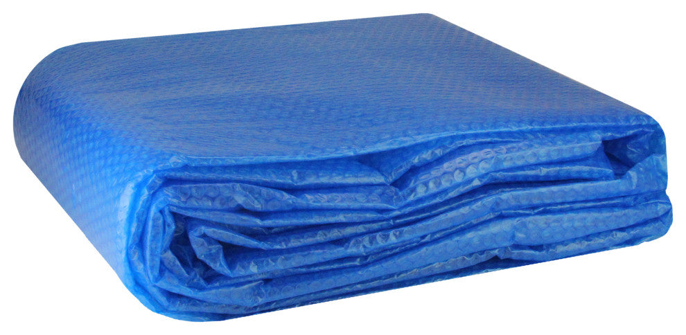 10.8' Blue Round Floating Solar Cover for Steel Frame Swimming Pool