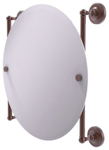 Prestige Regal Round Frameless Rail Mounted Mirror, Antique Copper