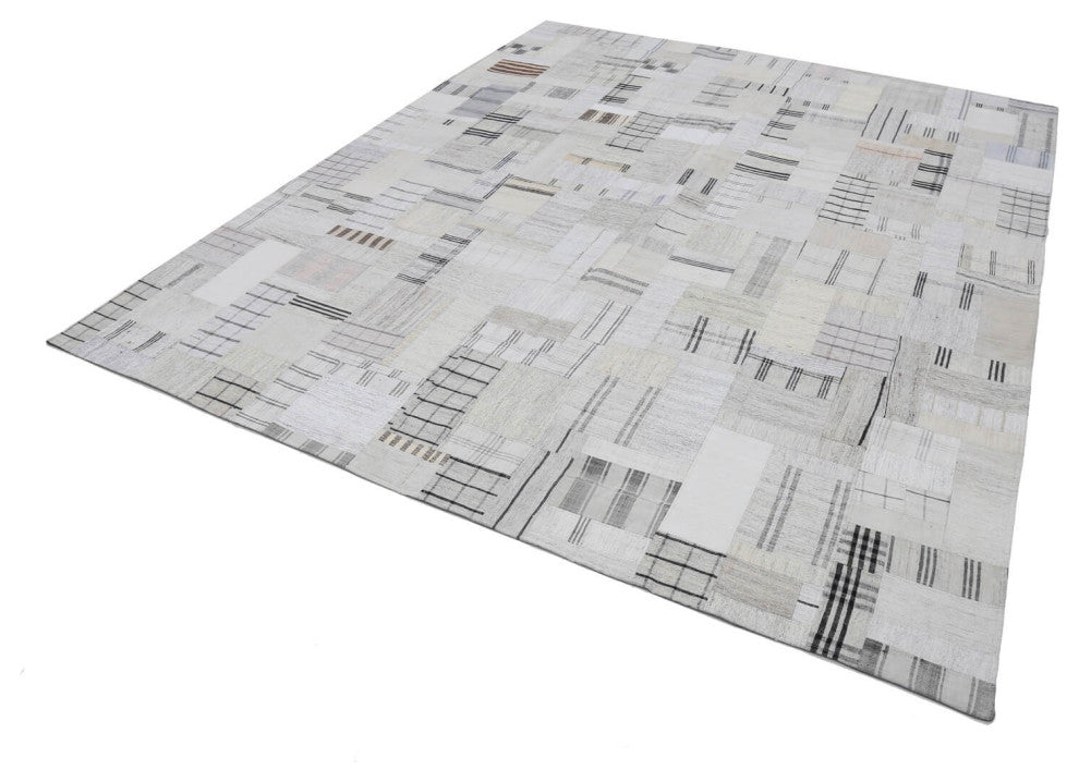 Rug N Carpet - Handmade Turkish 8' 4'' x 10' 0'' Vintage Patchwork Kilim Rug