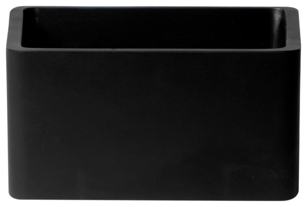 Alfi Brand Black Matte Solid Surface Resin Bathroom / Shower Stool