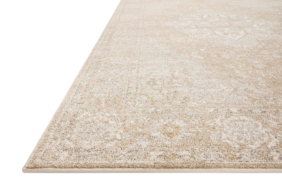 Loloi II Odette Beige / Silver 18" x 18" Sample Rug