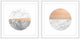 "Marble Finish" Framed Painting Diptych, 48"x24"