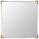 Safavieh Amina Square Acrylic Mirror Gold/Clear