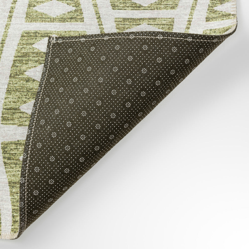 Indoor/Outdoor Sedona SN6 Moss Machine Washable 9' x 12' Rug