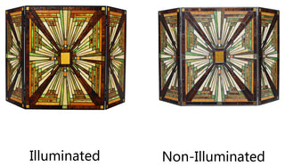 Innes Mission-Style 3Pcs Folding Fireplace Screen 45" Wide