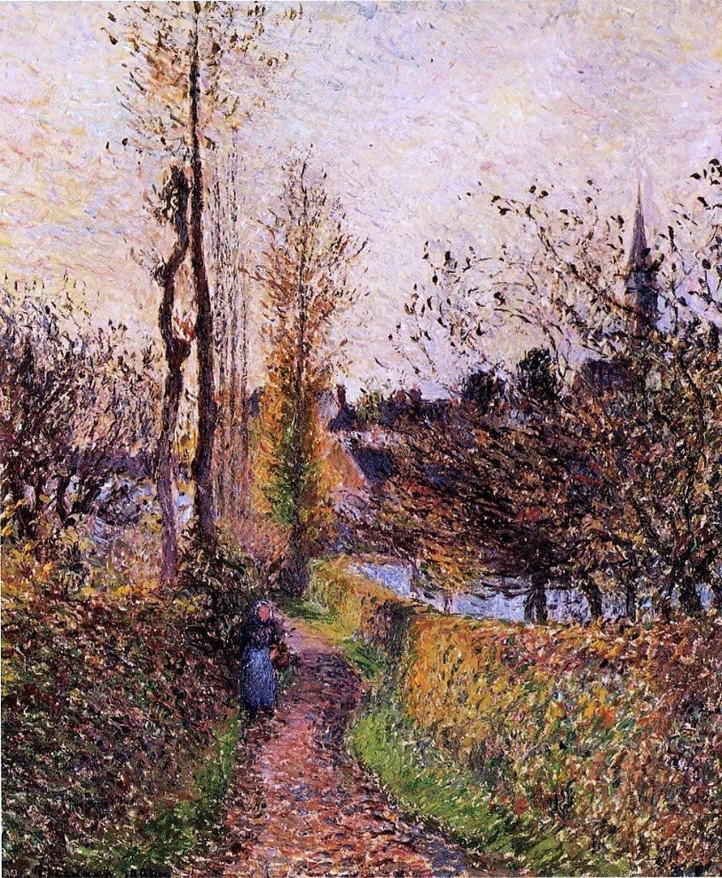Camille Pissarro La Sentier de Basincourt, 20"x25" Wall Decal