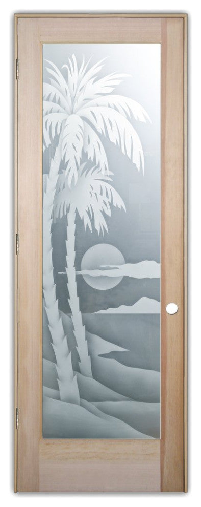 Interior Prehung Door or Interior Slab Door - Palm Sunset - Douglas Fir...