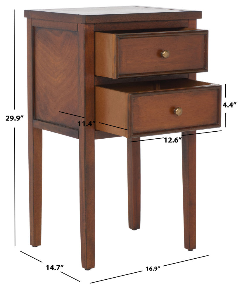Safavieh Toby End Table, Filbert Brown